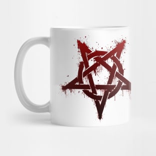 Pentagram Splatter Mug